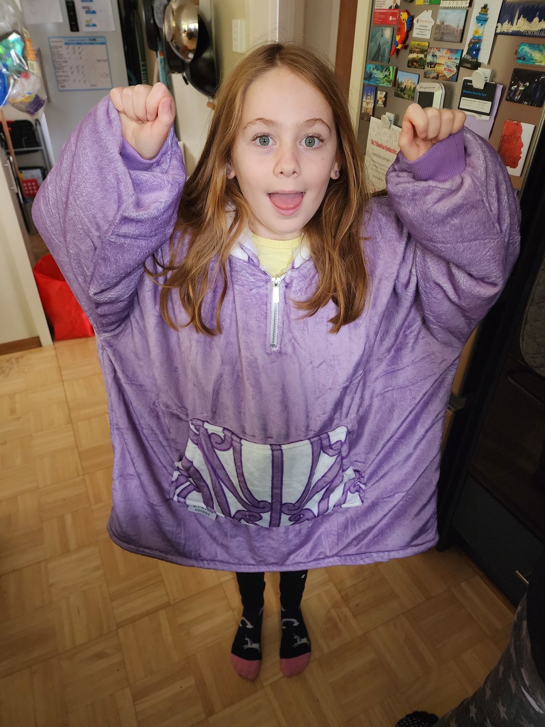 Customer photo review of KIDS BLANKET HOODIE - WAIPOROPORO