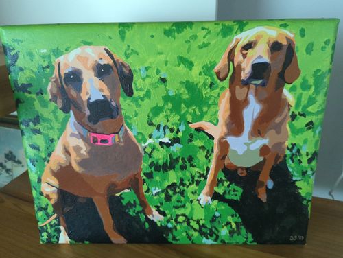 Customer photo review of Custom Paint By Numbers Kit - Upload Your Photo - Brush Set Included