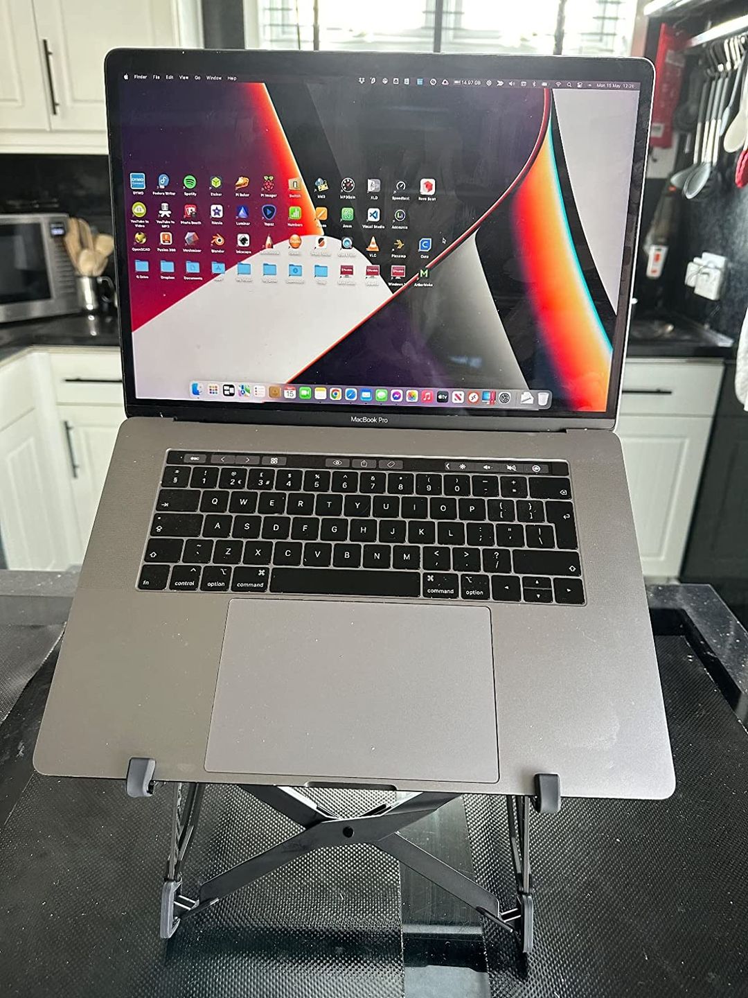 Customer photo review of Nexstand K1 Carbon Fiber Laptop Stand