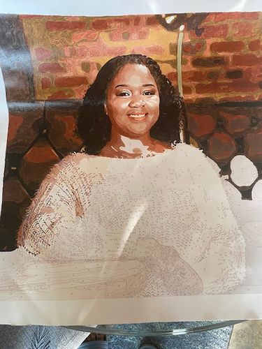 Customer photo review of Custom Paint By Numbers Kit - Upload Your Photo - Brush Set Included