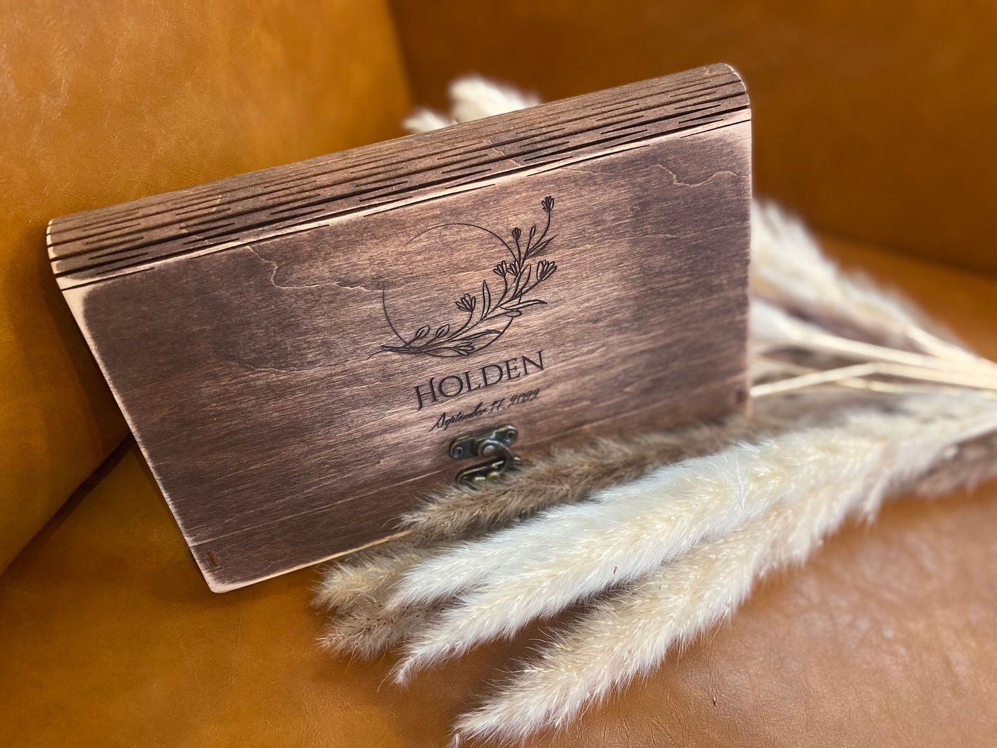 Customer photo review of Wedding Photo Box Wooden Memory Print Box