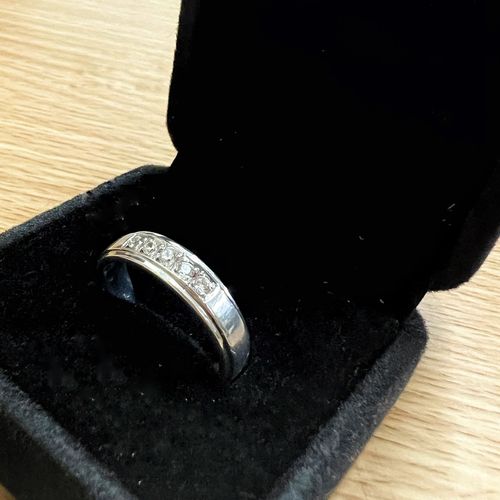 Customer photo review of Tuscany Premier Two Tone Wedding Rings