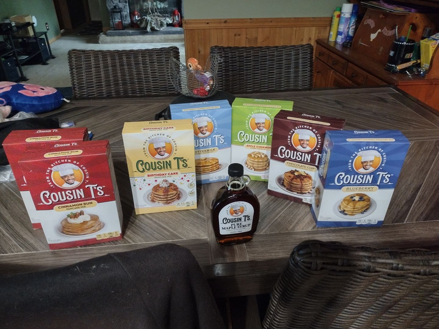Customer photo review of Cousin T's Cinnamon Bun Gourmet Pancake Mix (2 Pack)