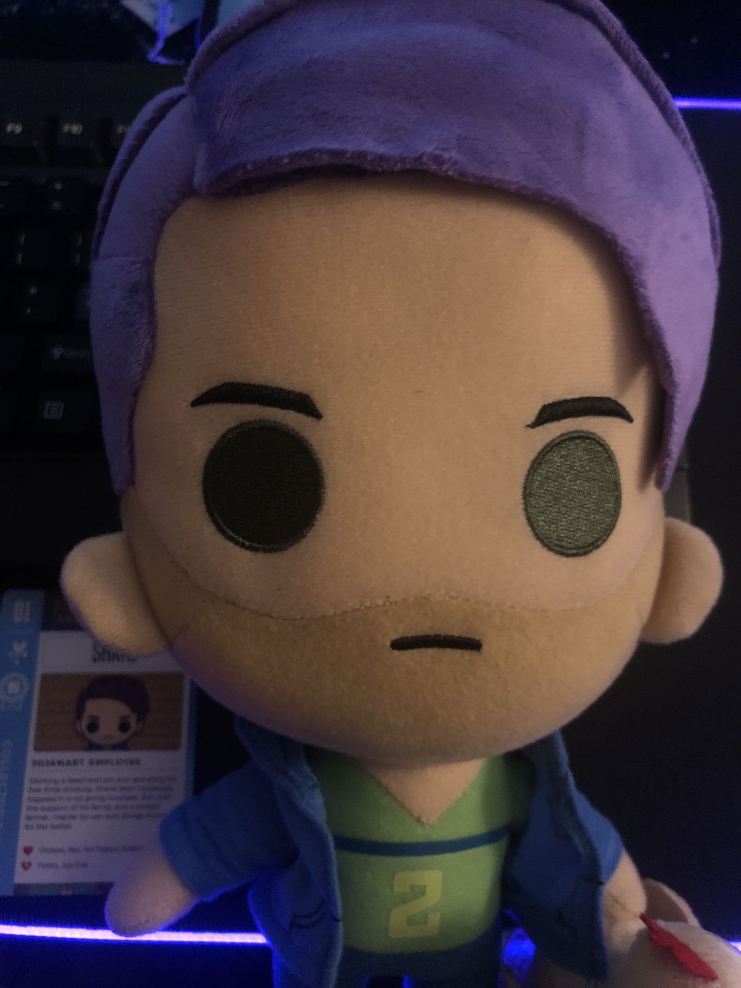 Customer photo review of Stardew Valley - Shane Collector's Plush