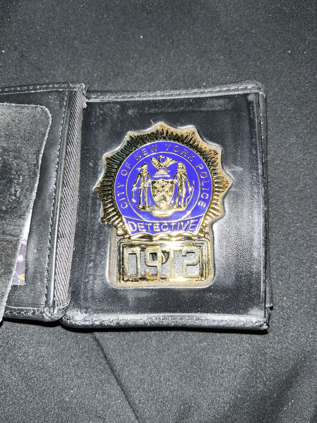 Customer photo review of NY New York Detective Police Badge Replica Movie Props *Customizable Badge Number*