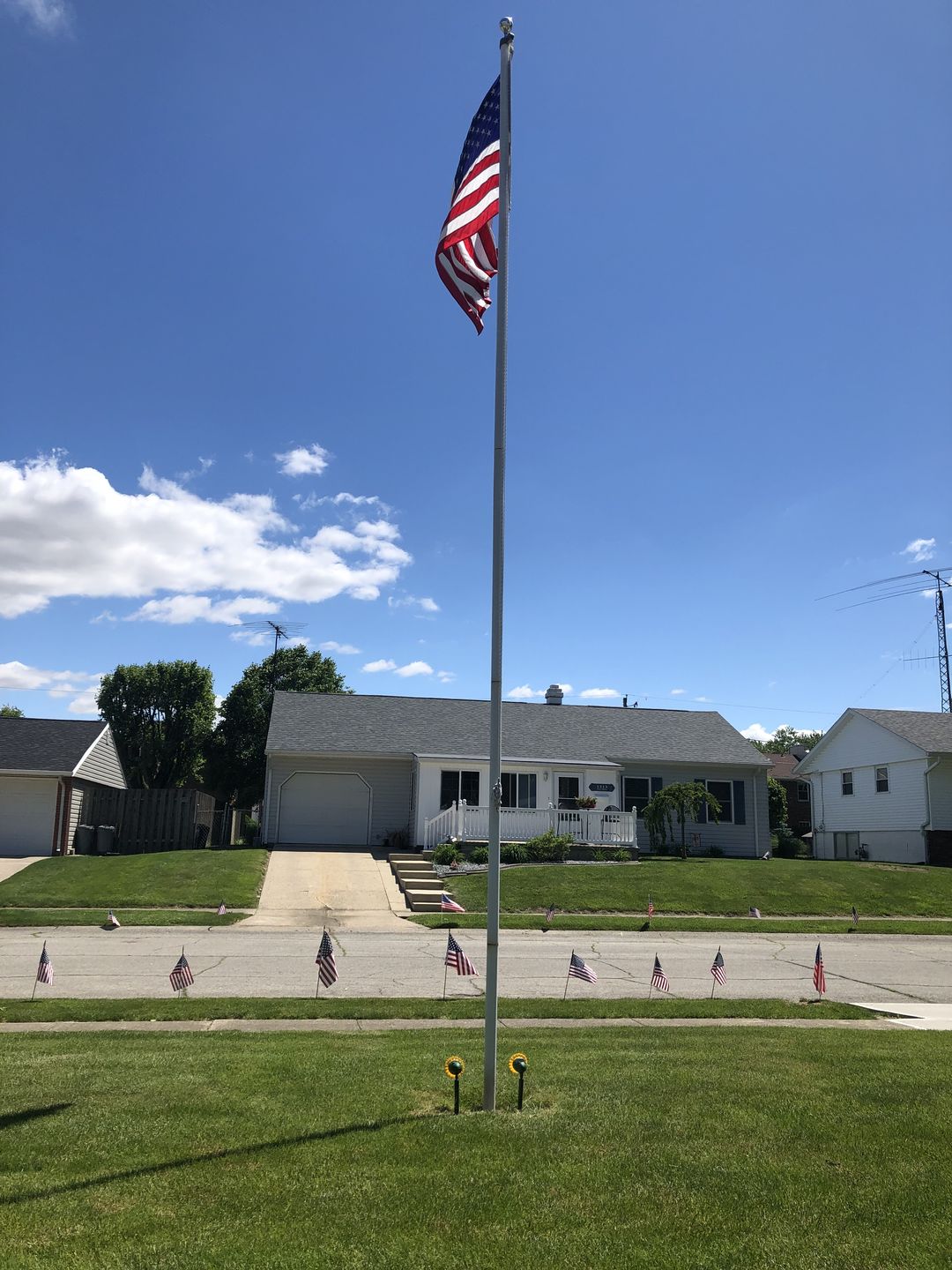 Customer photo review of 3' x 5' All Weather, Outdoor American Flag