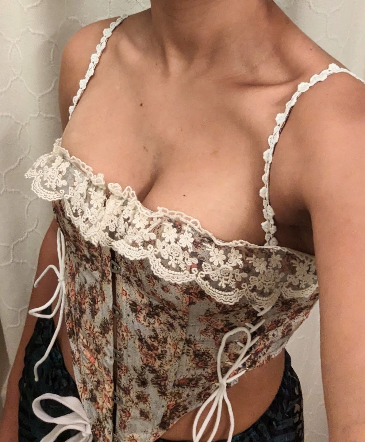 Customer photo review of Van Gogh sunflowers inspired corset