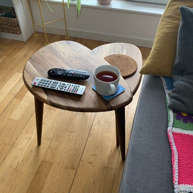 Customer photo review of Ercol Style Solid Walnut Set of Three Nesting Table