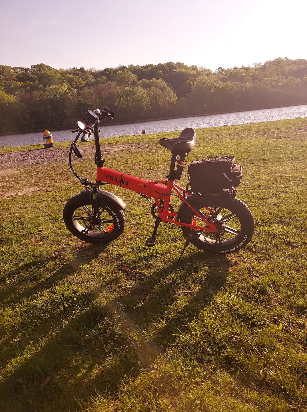 Customer photo review of V3 Folding Fat Tires Adult All Terrain Electric Bike