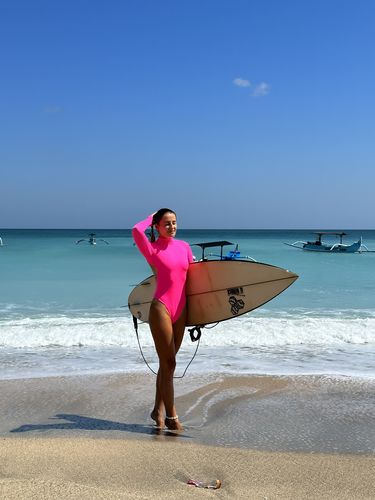 Customer photo review of Luna Neon Pink Long Sleeve