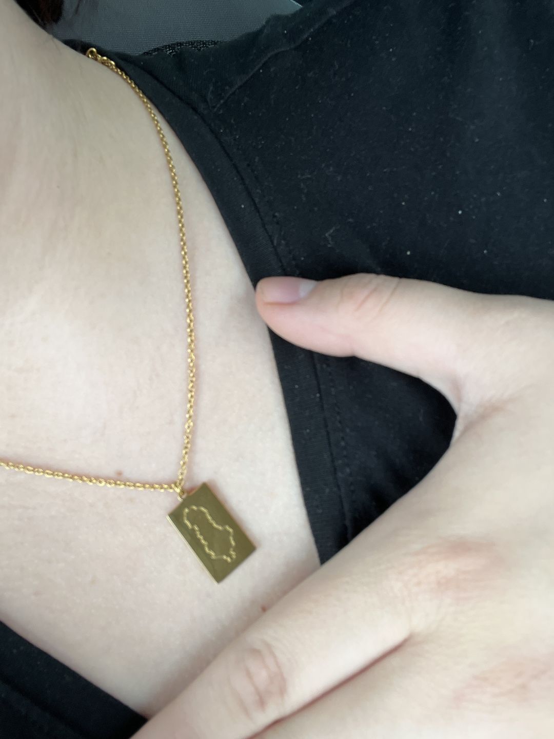 Customer photo review of Plain | Halskette + Gravur