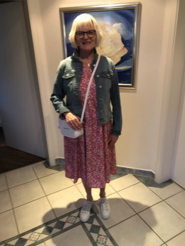 Customer photo review of Sukienka z krótkim rękawem w kwiatowy wzór