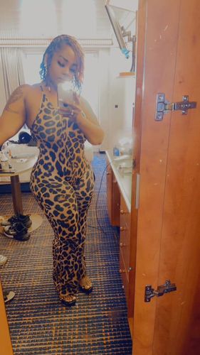 Customer photo review of Leopard Cami Jumpsuit