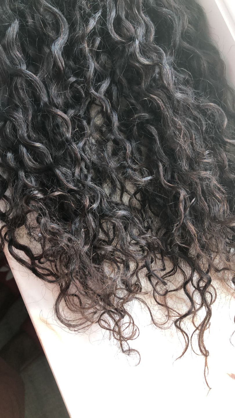 Customer photo review of Jerry Curly Human Hair Bundles WB23