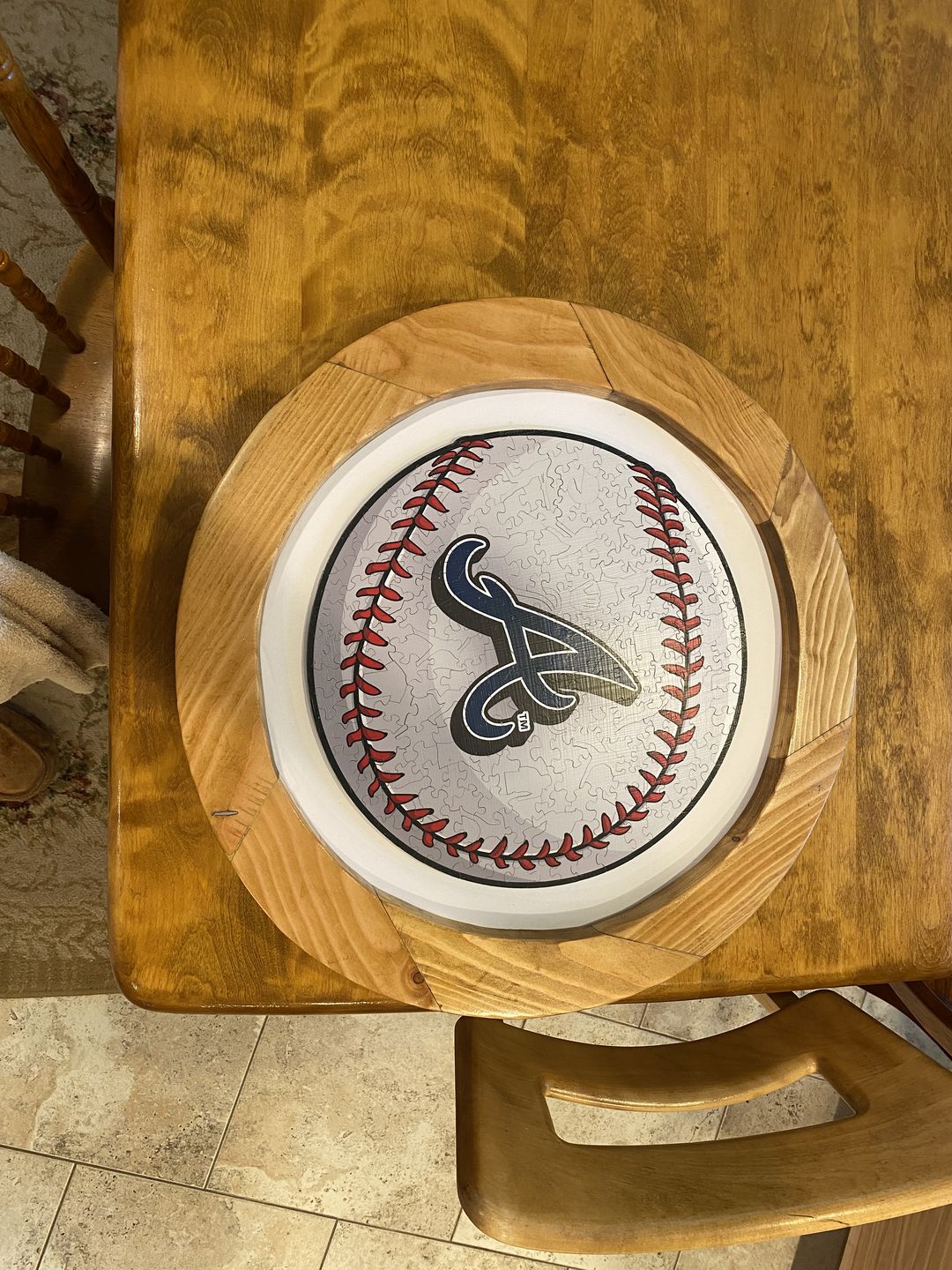 Customer photo review of Atlanta Braves® - Official Wooden Puzzle