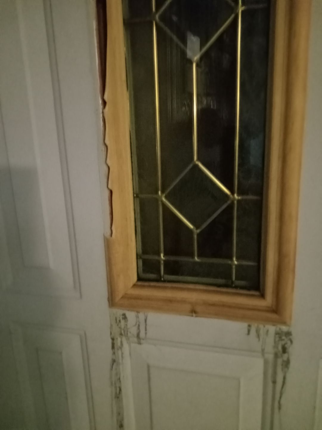 Customer photo review of Clear 1 Lite Glass and Frame Kit (9 Panel Lite 9.5" x 20.5" Frame Size)