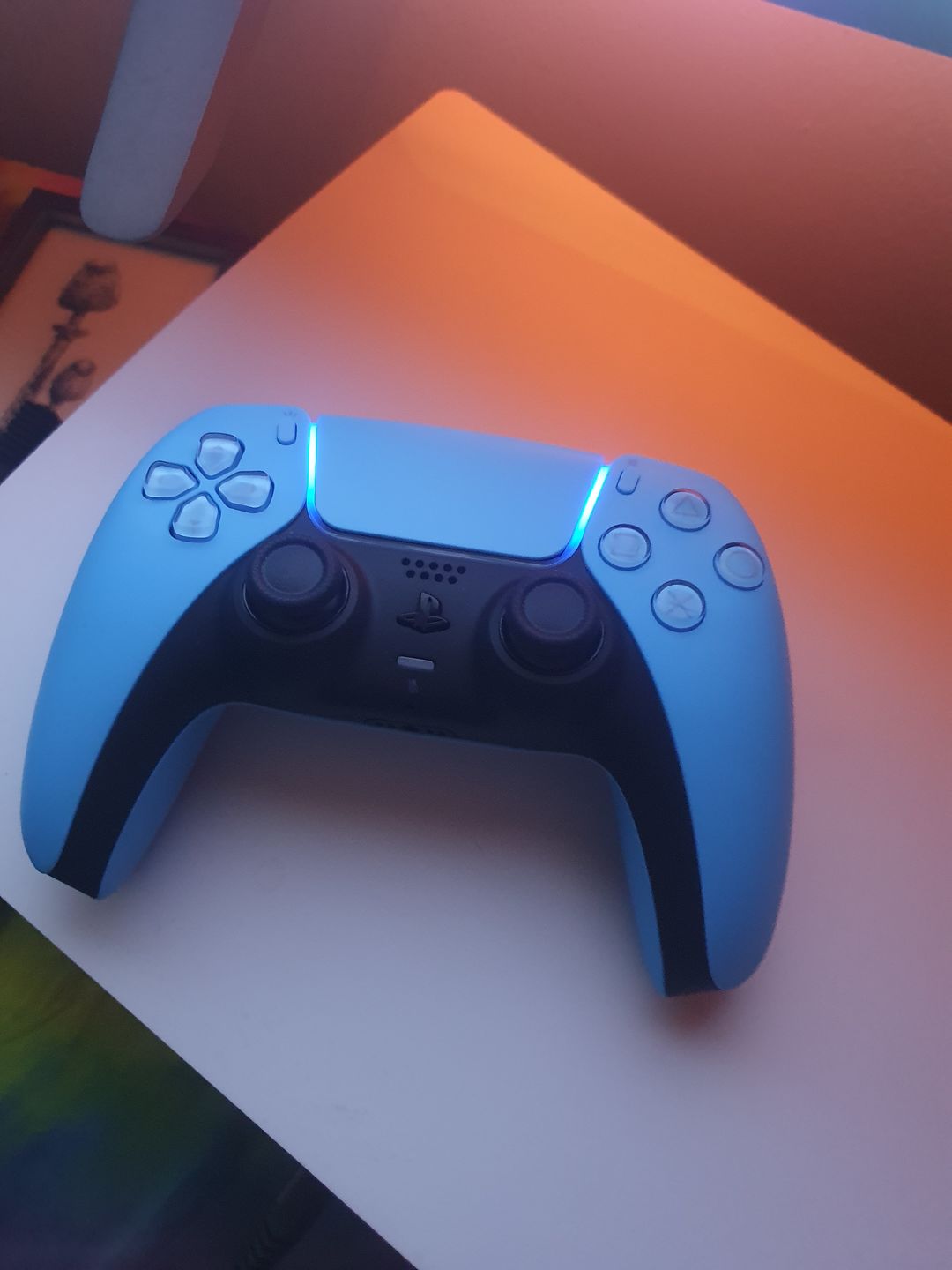 Customer photo review of PlayStation 5 (PS5) DualSense Wireless Controller - Starlight Blue