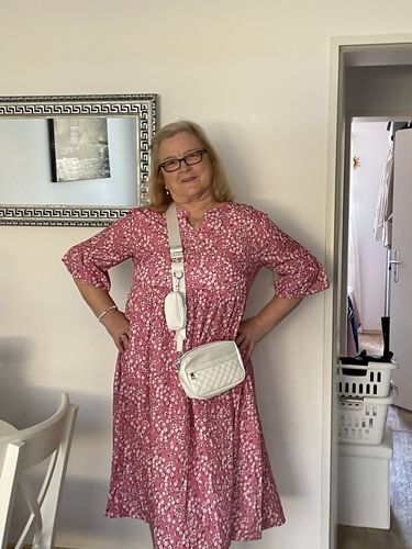 Customer photo review of Sukienka z krótkim rękawem w kwiatowy wzór