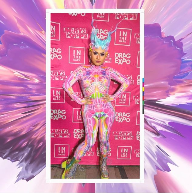 Customer photo review of Pink Morph Costume