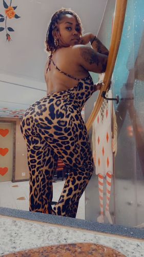 Customer photo review of Leopard Cami Jumpsuit