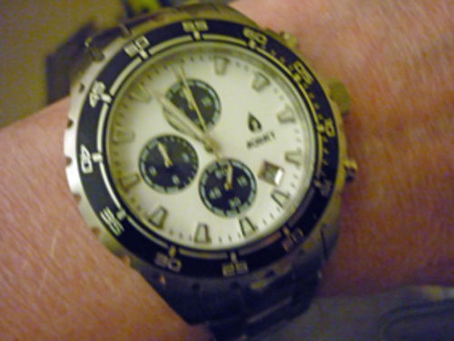 Customer photo review of Aquacy Hei Matau TradeWinds Chronograph 200M White Panda Dial Men's Watch