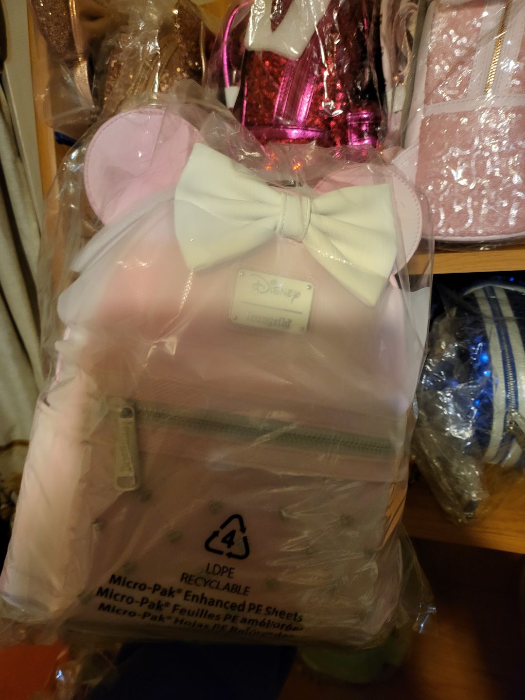 Customer photo review of 707 Street Exclusive - Loungefly Disney The Minnie Mouse Classic Series Mini Backpack - Sakura