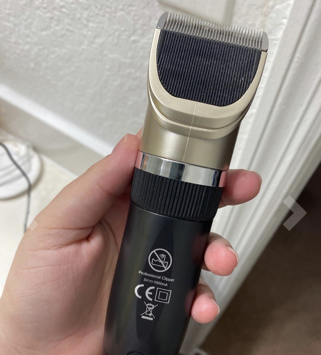 Customer photo review of The Original ClipMyPaws™ - The World's Quietest Pet Hair Clipper