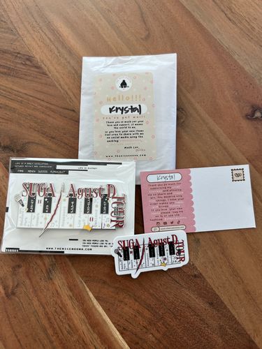 Customer photo review of [PREORDER] BTS Suga | Agust D Tour Enamel Pins