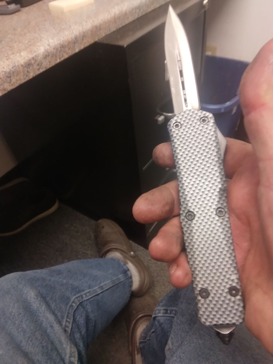 Customer photo review of Carbon Fiber Ghost D/A OTF (Multiple Blade Styles Available)