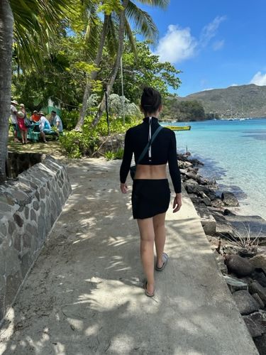 Customer photo review of Jupiter Long Sleeve Bikini Top