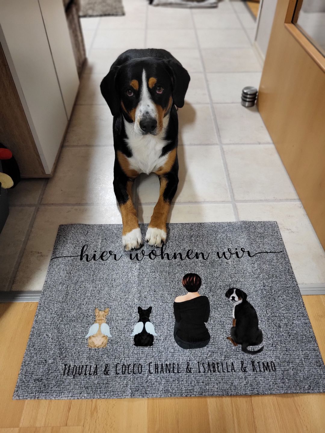 Customer photo review of Meine Familie - Individuelle Fußmatte