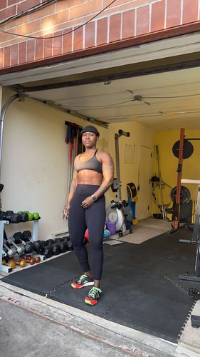 Customer photo review of The TONA LiftFit Leggings