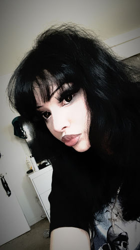 Customer photo review of Darknight Black Contact Lenses(12 months of use)