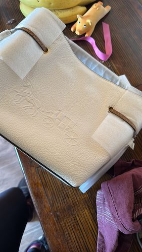 Customer photo review of Andy Crossbody With Horse And Carriage (Gold/Chalk Multi)