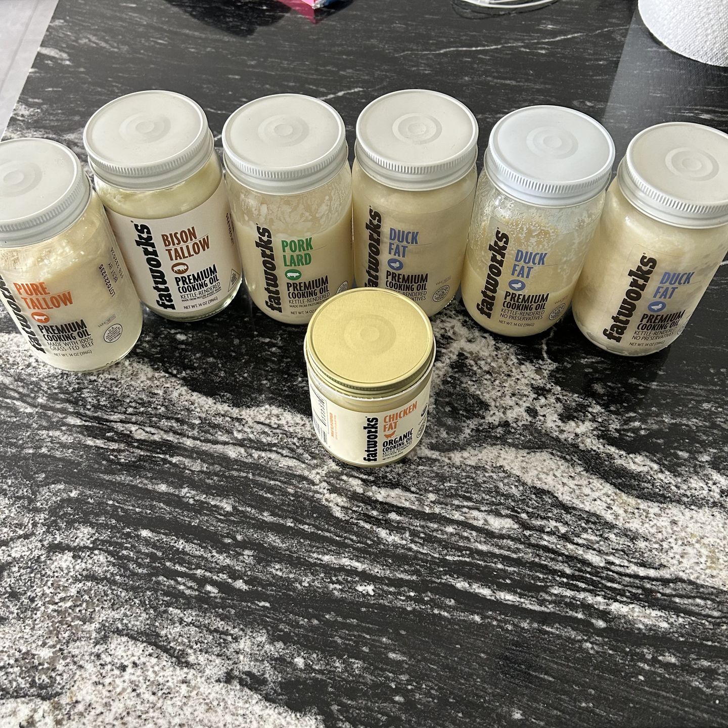 Customer photo review of Cage Free Duck Fat (14 oz)