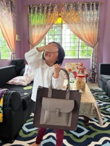 Customer photo review of Ares Tote Bag - Cedar Brown