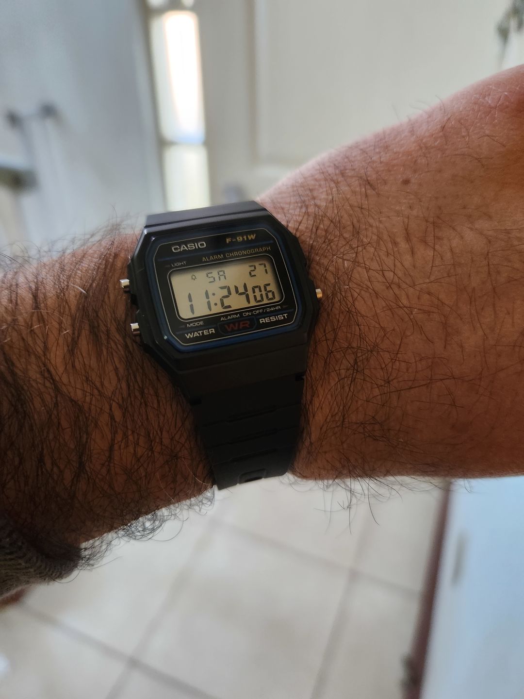 Customer photo review of Reloj Casio Vintage F-91W-1JH Packaging JDM