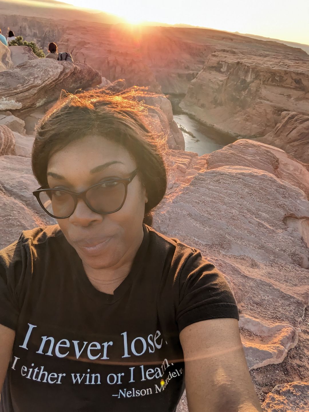 Customer photo review of I Never Lose -Nelson Mandela