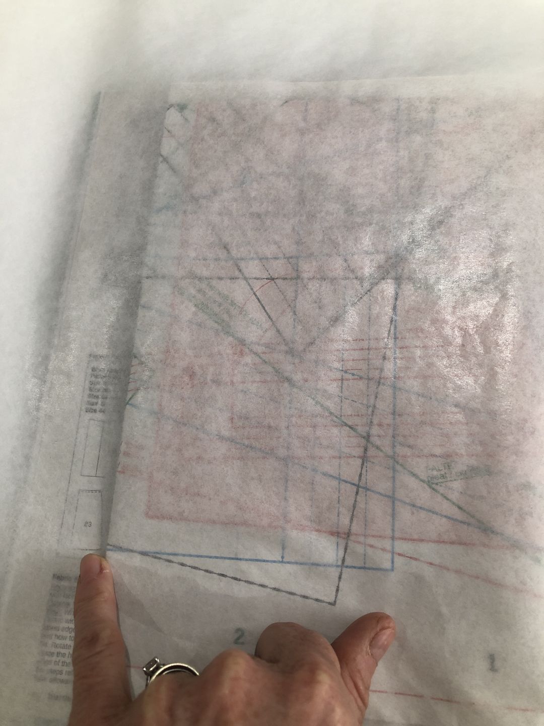 Customer photo review of Prym Dressmakers Pattern Tracing Paper