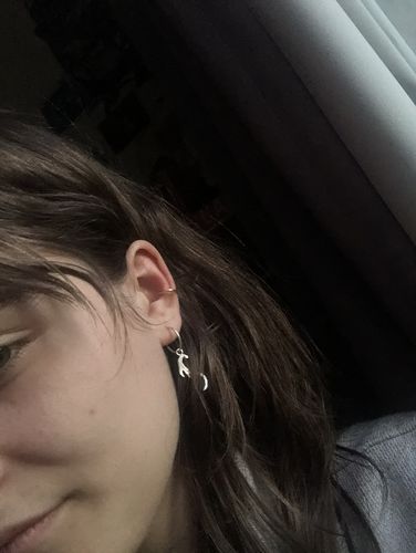 Customer photo review of Basic Ear Cuff - Gold Vermeil