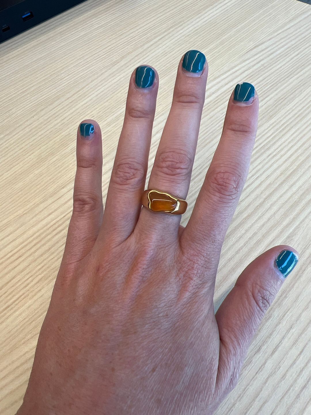 Customer photo review of Irregular Gemstone Ring
