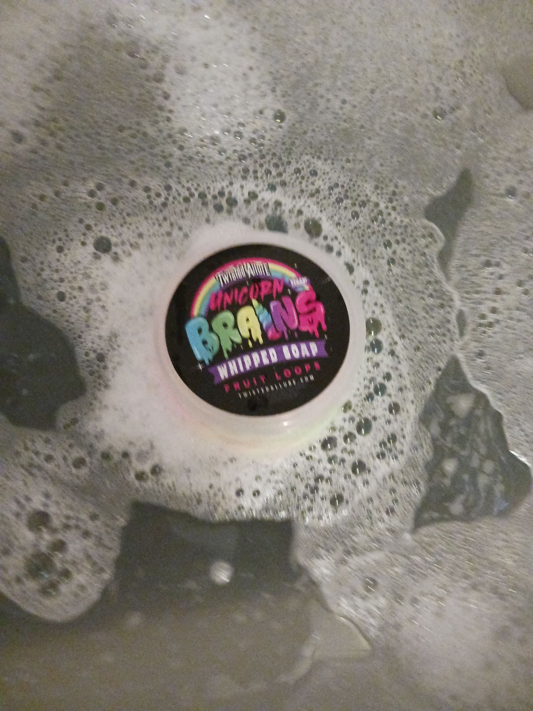 Customer photo review of Unicorn Brains Whipped Soap (Fruit Loops Cereal)