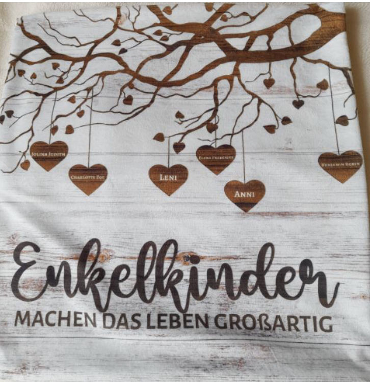 Customer photo review of Meine Enkelkinder - Großeltern-Kissen