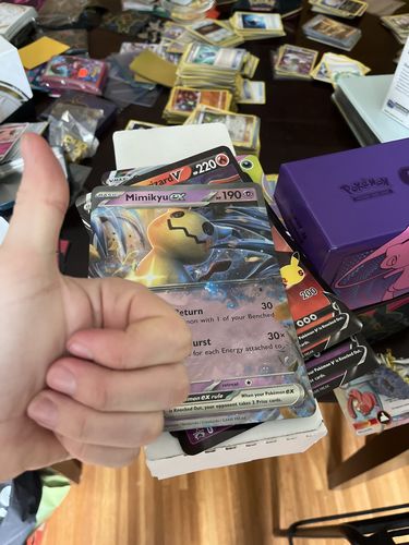 Customer photo review of Pokemon Trading Card Game: Mimikyu Ex Box