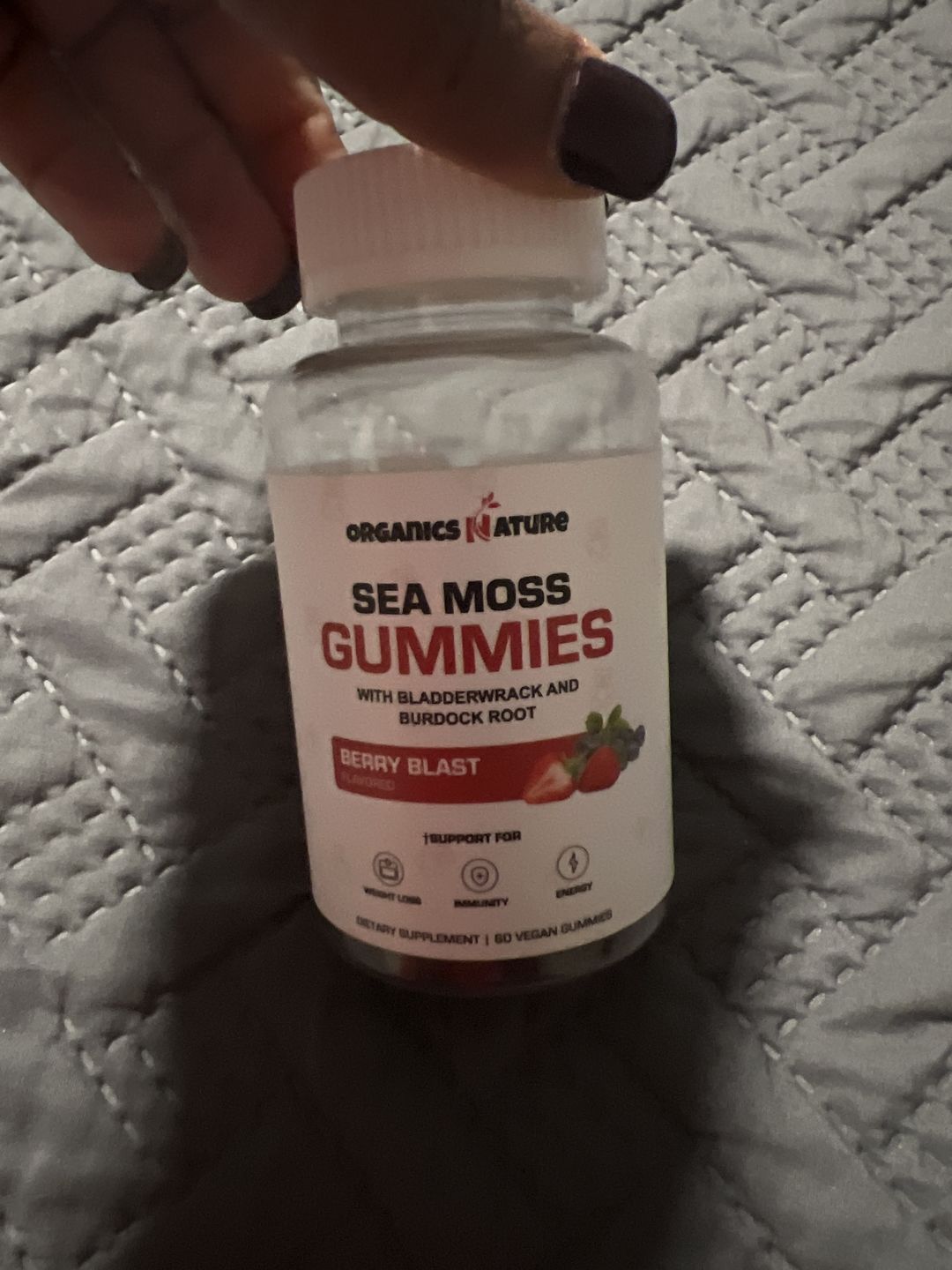 Customer photo review of Irish Sea Moss Gummies With Bladderwrack & Burdock