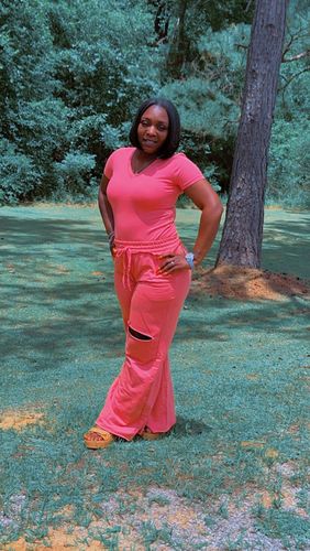 Customer photo review of Chelsea Pant Set (Ash Rose)