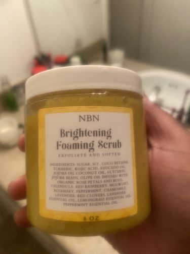 Customer photo review of Brightening Body Scrub