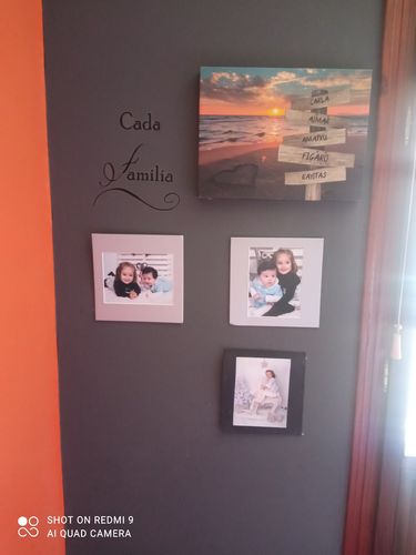 Customer photo review of Lienzo personalizado Corazon en la Playa