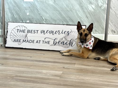 Customer photo review of Best Memories At The Beach Sign