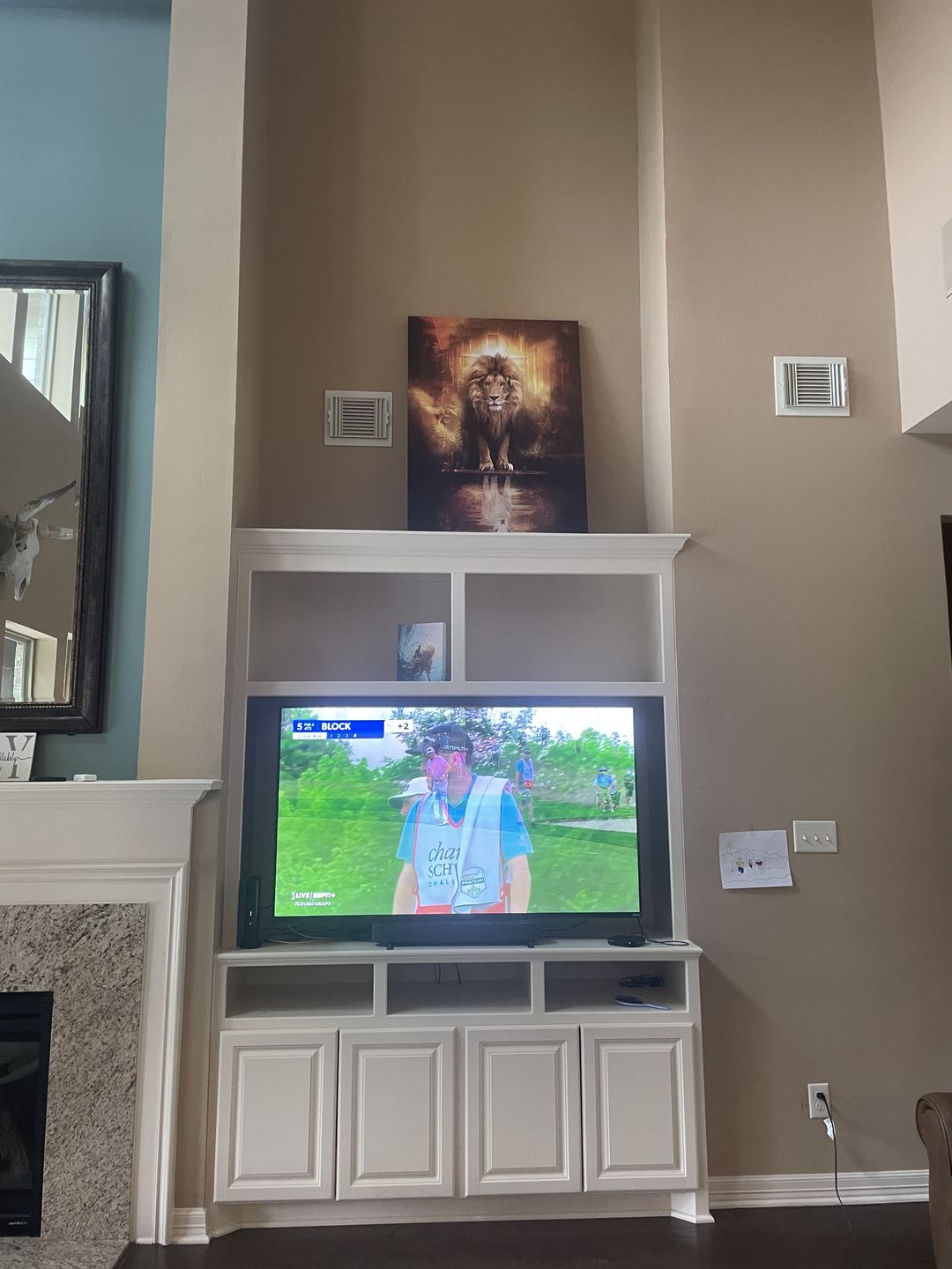 Customer photo review of Lion and Lamb Canvas Wall Art, Lion and Lamb Picture